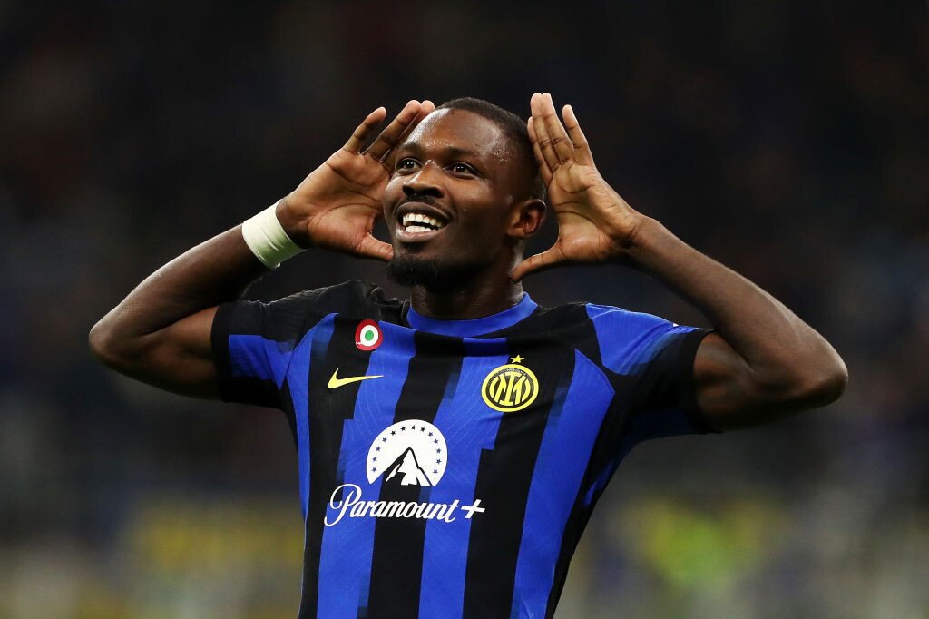 Inter won 1-0 against Roma in Serie A's 10th matchday at San Siro. Thuram scored in the 80th minute. Inter leads the table; Roma is 7th and nerazzurri first