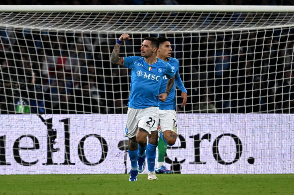 Napoli and AC Milan drew 2-2 in Serie A match. Milan dominated the first half, but Napoli recovered in the second half through Politano and Raspadori.