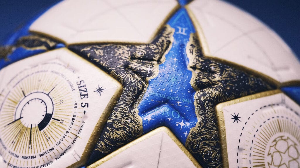 L'Adidas ha presentato i nuovi palloni da gara che verranno usati durante la fase a gironi della Champions League
