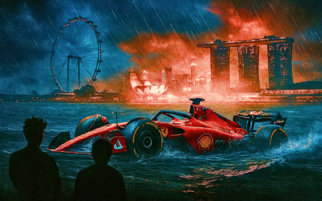 Ferrari in crisi dopo Baku: superata da Mercedes e braccata da Red Bull. A Singapore serve una vittoria per evitare il naufragio stagionale.