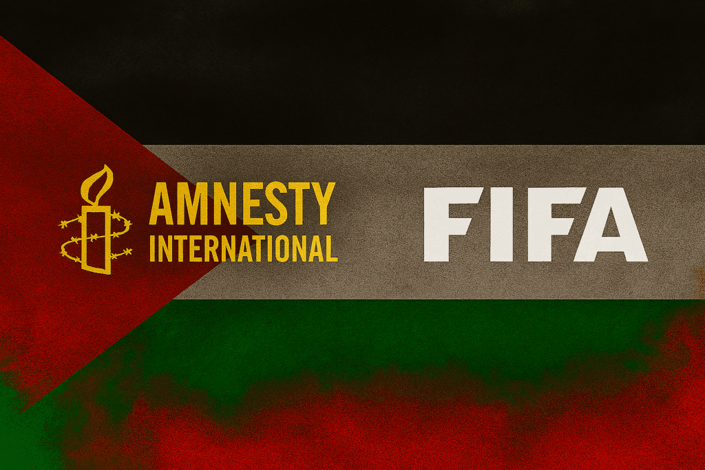 Amnesty International ha chiesto alla FIFA e alla UEFA di escludere Israele dalle competizioni internazionali